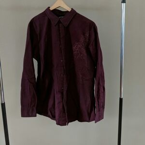 Apt 9 Large Cotton Button Up Collared Shirt Design